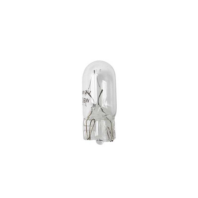 12V Lampada con zoccolo vetro - W2W - 2W - W2 1x9 5d - 2 pz - D Blister
