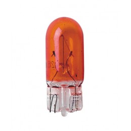 12V Lampada con zoccolo vetro - WY5W - 5W - W2 1x9 5d - 2 pz  - D Blister - Arancio