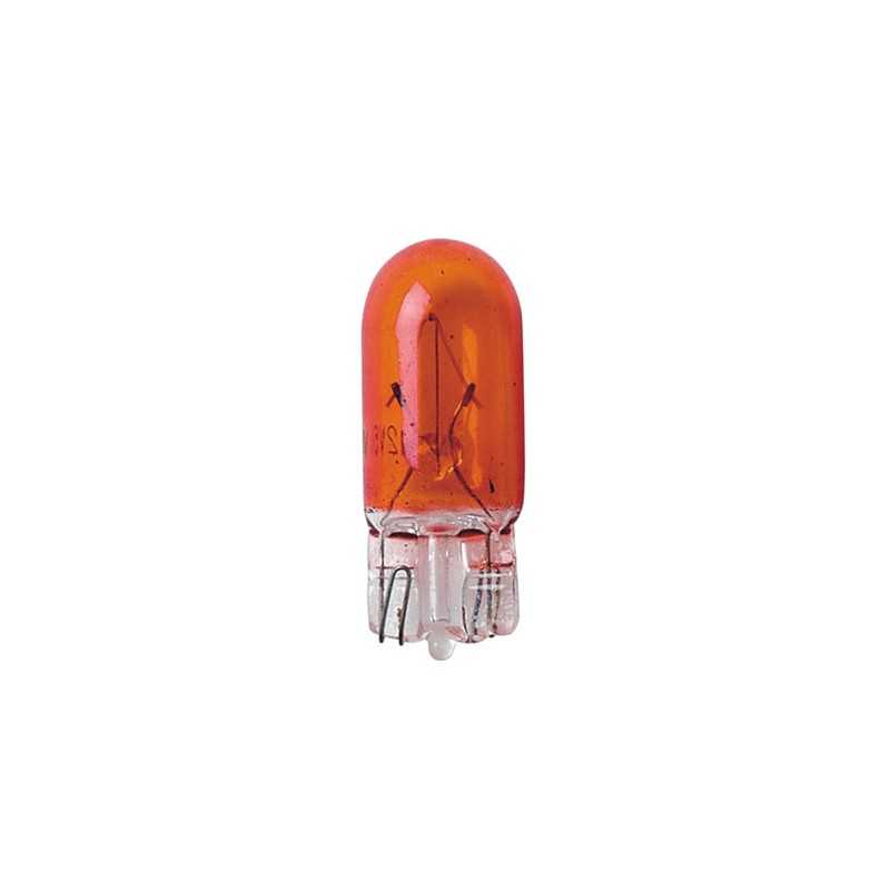 12V Lampada con zoccolo vetro - WY5W - 5W - W2 1x9 5d - 2 pz - D Blister - Arancio
