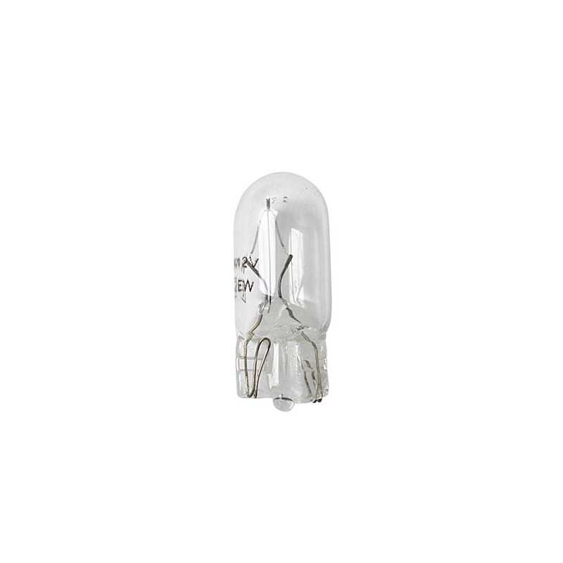 12V Lampada con zoccolo vetro - W5W - 5W - W2 1x9 5d - 10 pz - Scatola