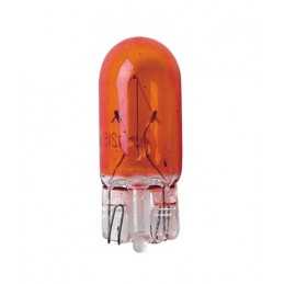 12V Lampada con zoccolo vetro - WY5W - 5W - W2 1x9 5d - 10 pz - Scatola - Arancio
