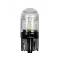 12V Mega-Led 3 - 2 SMD x 1 chip + 1 SMD x 3 chips - (T10) - W2 1x9 5d - 2 pz - D Blister - Bianco