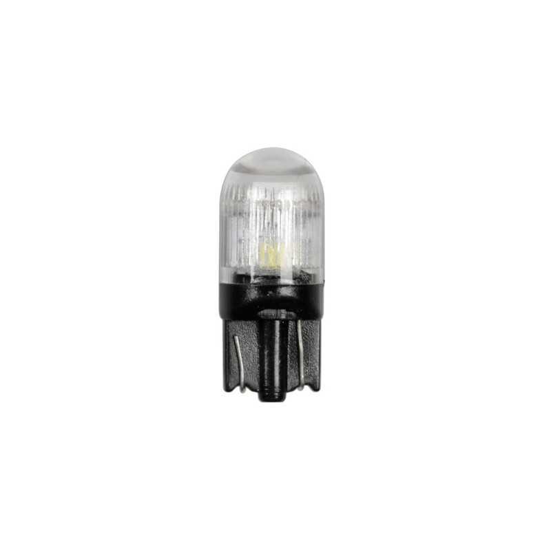 12V Mega-Led 3 - 2 SMD x 1 chip + 1 SMD x 3 chips - (T10) - W2 1x9 5d - 2 pz - D Blister - Bianco