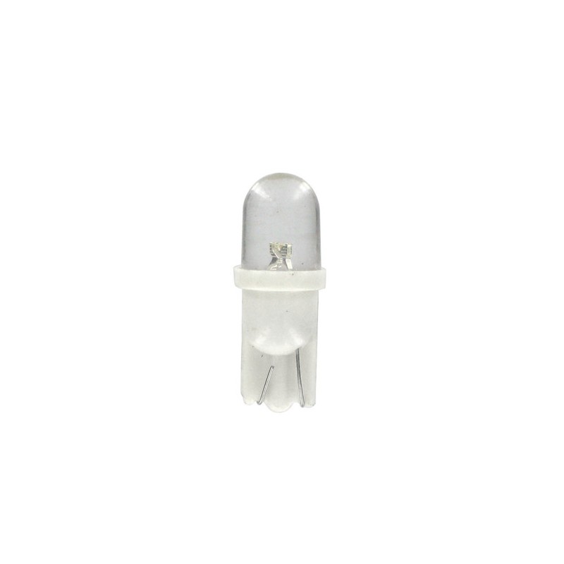 12V Colour-Led lampada 1 Led - (T10) - W2 1x9 5d - 2 pz - Scatola - Blu