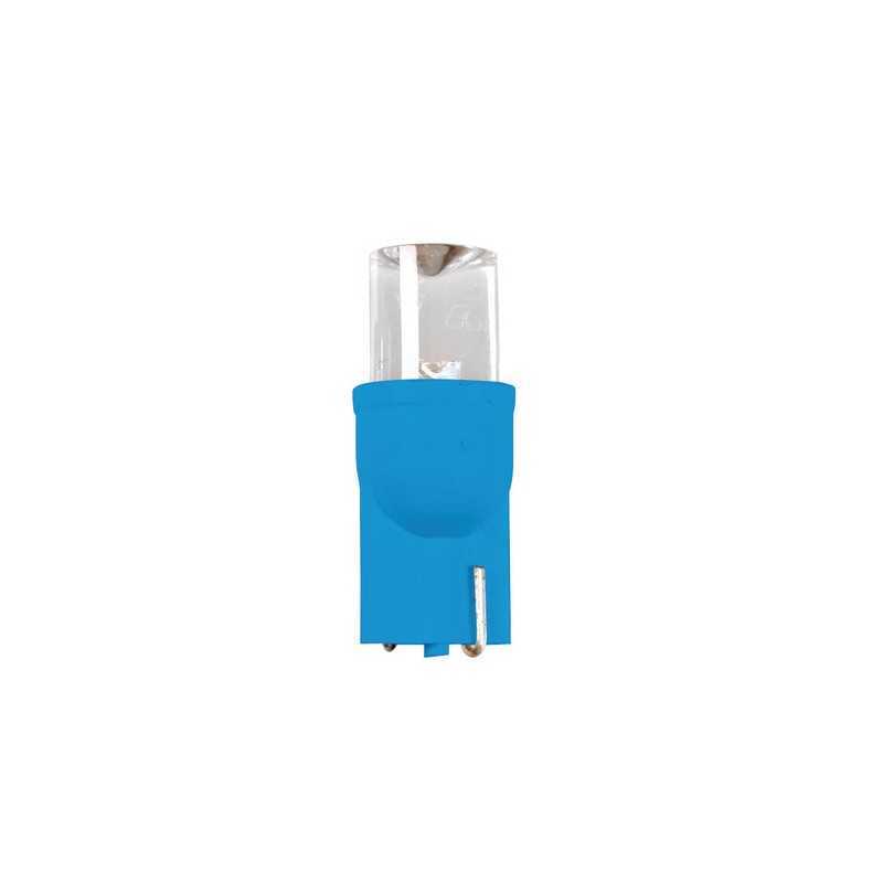 12V Colour-Led Wide lampada 1 Led - (T10) - W2 1x9 5d - 2 pz - Scatola - Blu