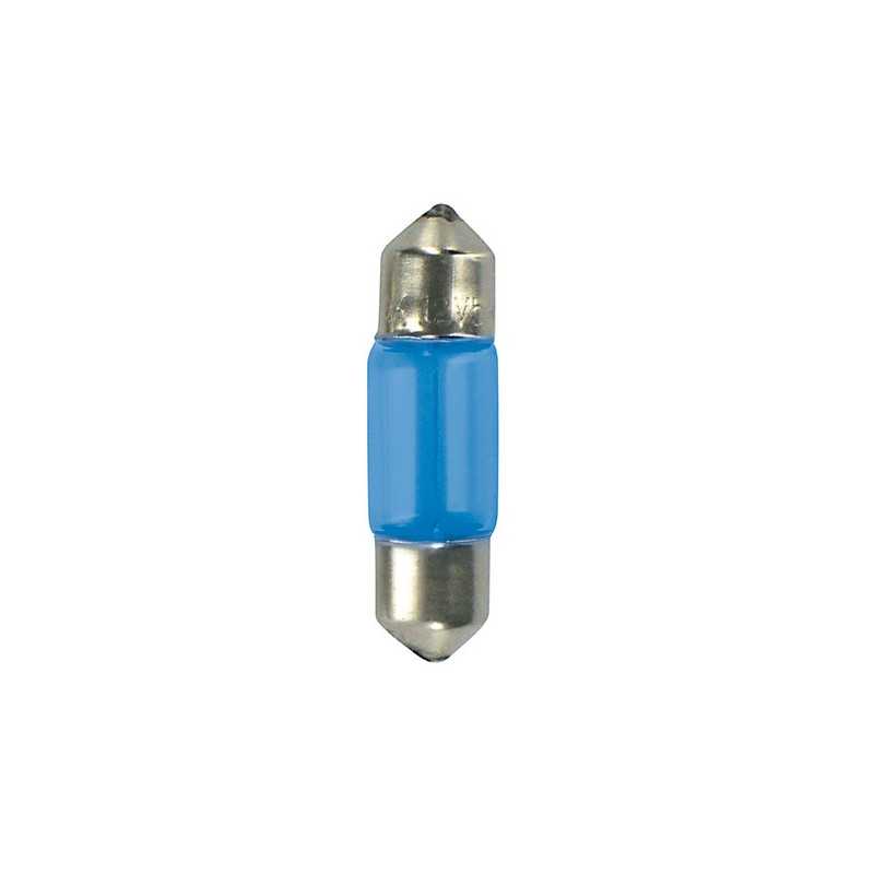12V Lampada siluro Blu-Xe - 8x28 mm - 15W - SV7-8 - 2 pz - D Blister