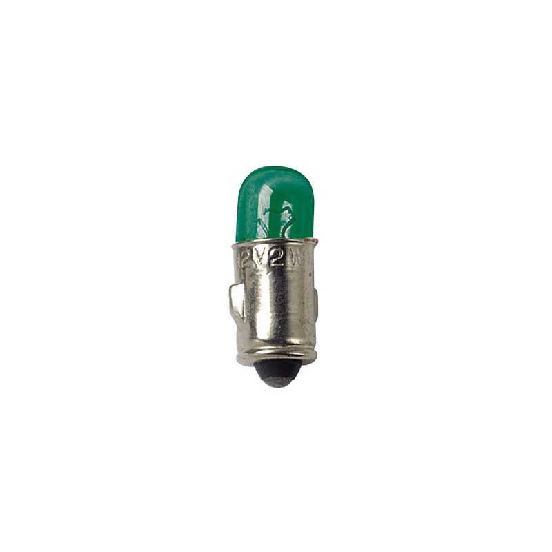 12V Lampada mignon - (J) - 2W - BA7s - 2 pz - D Blister - Verde