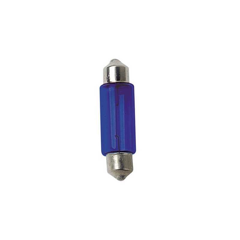 12V Lampada siluro - (C5W) - 11x35 mm - 5W - SV8 5-8 - 2 pz - D Blister - Blu
