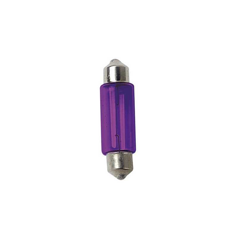 12V Lampada siluro - (C5W) - 11x35 mm - 5W - SV8 5-8 - 2 pz - D Blister - Viola