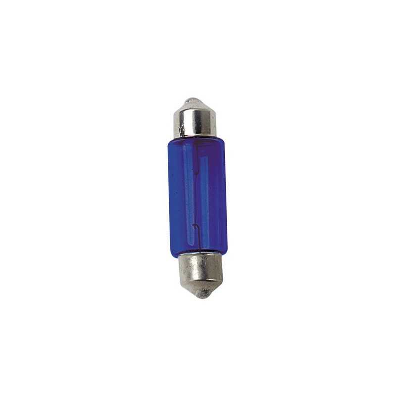 12V Lampada siluro - (C10W) - 11x35 mm - 10W - SV8 5-8 - 2 pz - D Blister - Blu
