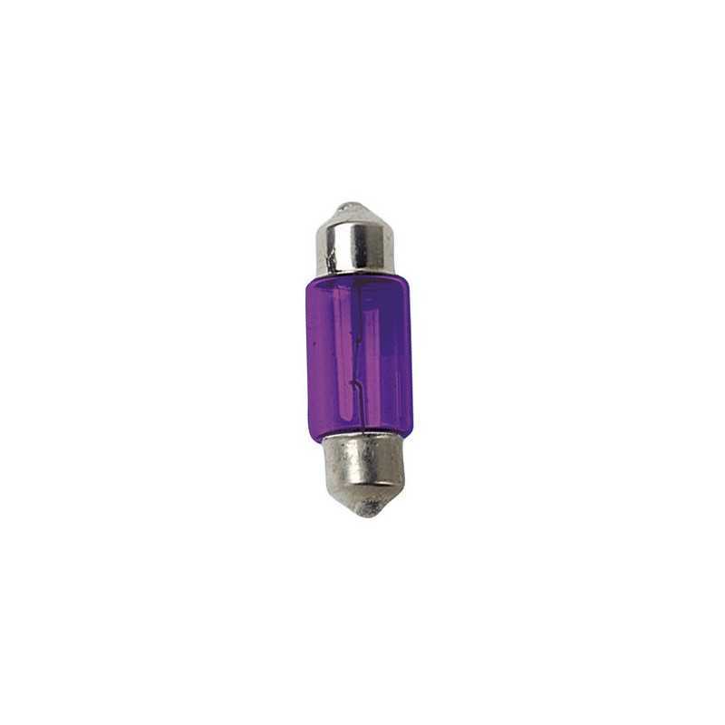 12V Lampada siluro - 11x31 mm - 10W - SV8 5-8 - 2 pz - D Blister - Viola