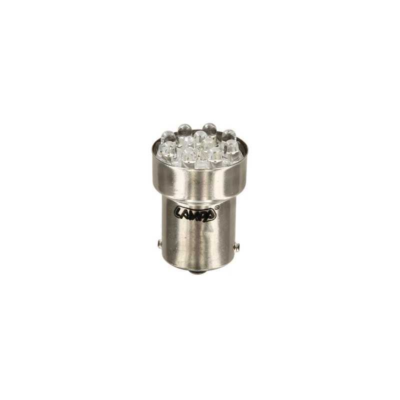 12V Lampada Multi-Led 11 Led - (R10W) - BA15s - 1 pz - Scatola - Rosso