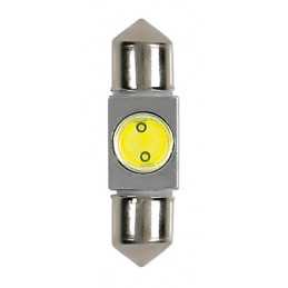 12V Hyper-Led 2 - 1 SMD x 2 chips - (C5W) - 10x36 mm - SV8 5-8 - 1 pz - Scatola - Bianco