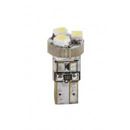 12V Hyper-Led 3 - 3 SMD x 1 chip - (T5) - W2x4 6d - 2 pz - D Blister - Bianco - Doppia polarità