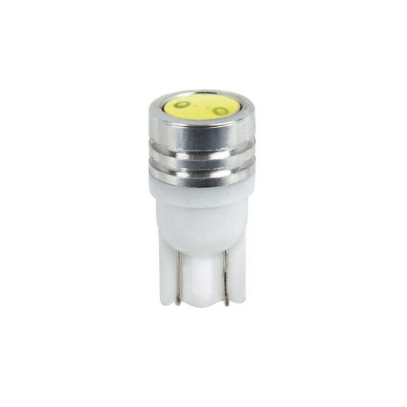 12V Mega-Led 2 - 2 super chips - (T10) - W2 1x9 5d - 2 pz - D Blister - Bianco - Doppia polarità