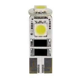 12V Hyper-Led 9 - 3 SMD x 3 chips - (T10) - Trifocus - W2 1x9 5d - 2 pz - D Blister - Bianco - Doppia polarità - Resistenza inc