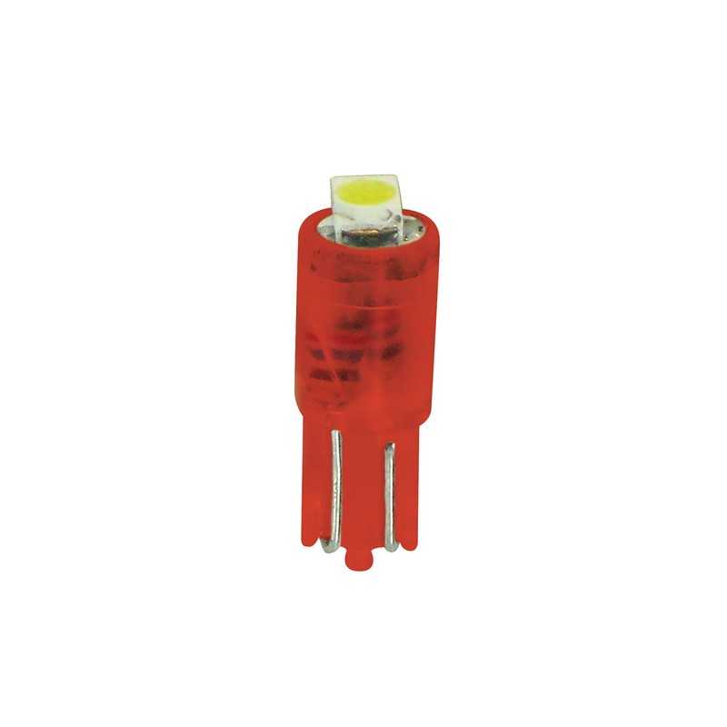 12V Hyper-Led 2 - 1 SMD x 2 chips - (T5) - W2x4 6d - 2 pz - D Blister - Rosso