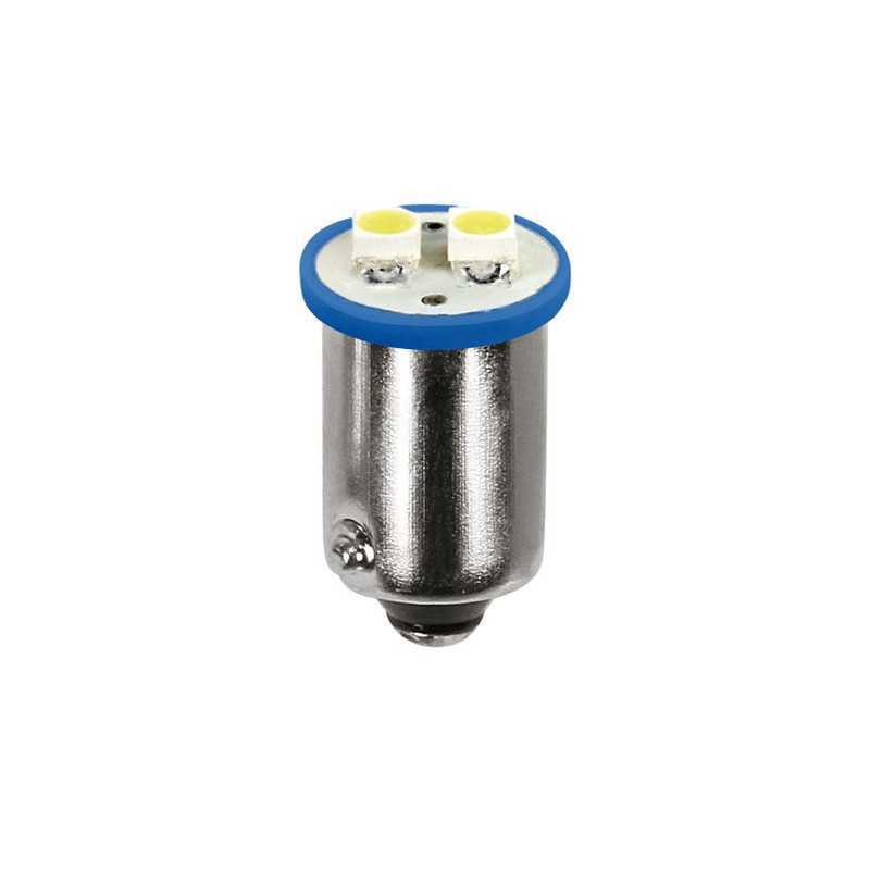 12V Hyper-Led 6 - 2 SMD x 3 chips - BA9s - 2 pz - D Blister - Blu