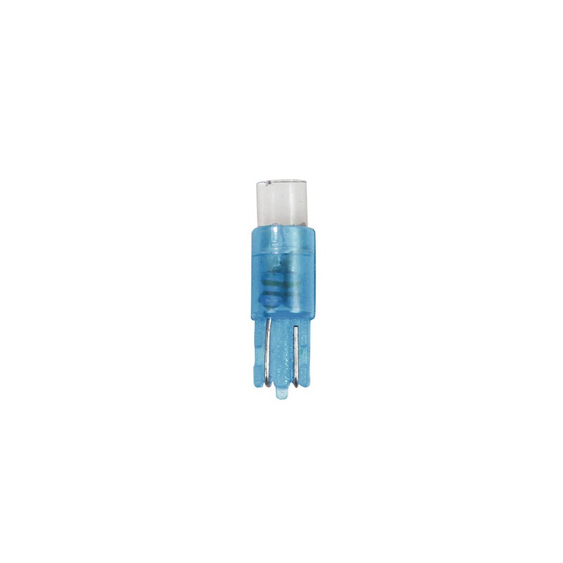12V Kit Lampade cruscotto 1 Led - (T5) - W2x4 6d - 5 pz - D Blister - Blu