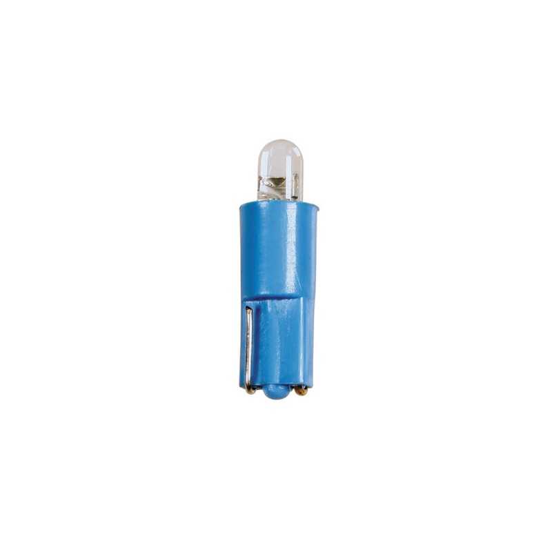 12V Kit Lampade cruscotto 1 Led - (T3) - W2x4 6d - 5 pz - D Blister - Blu