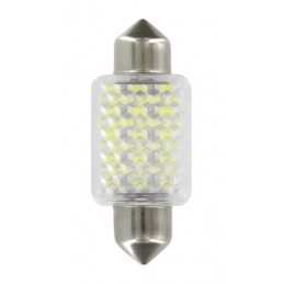 12V Hyper-Led 27 - 27 SMD x 1 chips - 15x35 mm - SV8 5-8 - 1 pz - D Blister - Bianco - Doppia polarità