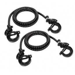 Uni-Flex  coppia corde elastiche regolabili con ganci di sicurezza
