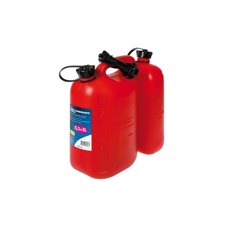 Tanica carburante a 2 comparti - 5 5+3 L