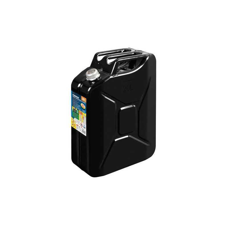 Premium tanica carburante in metallo - 20 L - Nero