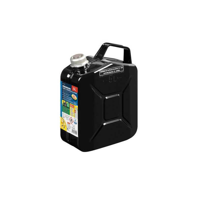 Premium tanica carburante in metallo - 5 L - Nero