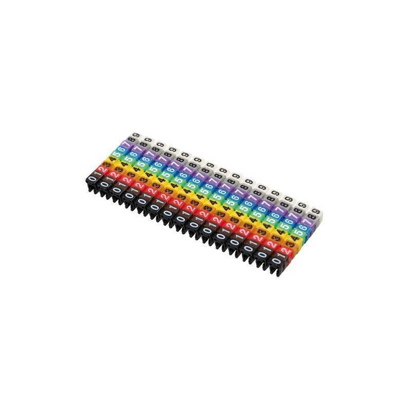 Segnacavi colorati set 100 pz