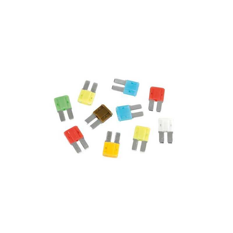 Set 10 micro fusibili lamellari Micro-Due assortiti 12 32V
