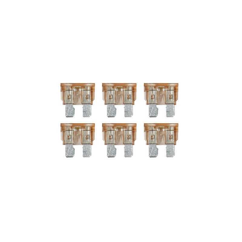Smart Led set 6 fusibili lamellari con spia a led 12 32V - 7 5A
