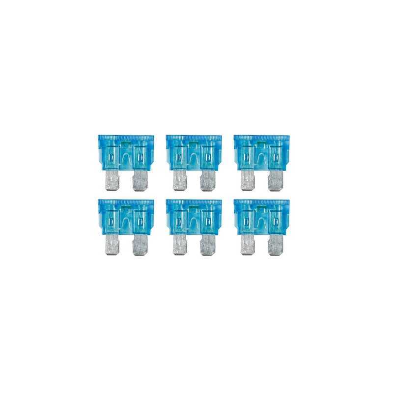 Smart Led set 6 fusibili lamellari con spia a led 12 32V - 15A