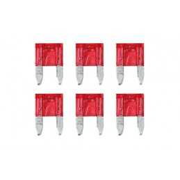 Smart Led set 6 micro-fusibili lamellari con spia a led 12 32V - 10A