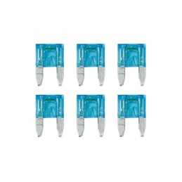 Smart Led set 6 micro-fusibili lamellari con spia a led 12 32V - 15A