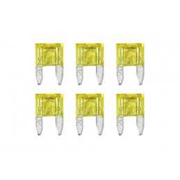 Smart Led set 6 micro-fusibili lamellari con spia a led 12 32V - 20A
