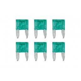 Smart Led set 6 micro-fusibili lamellari con spia a led 12 32V - 30A
