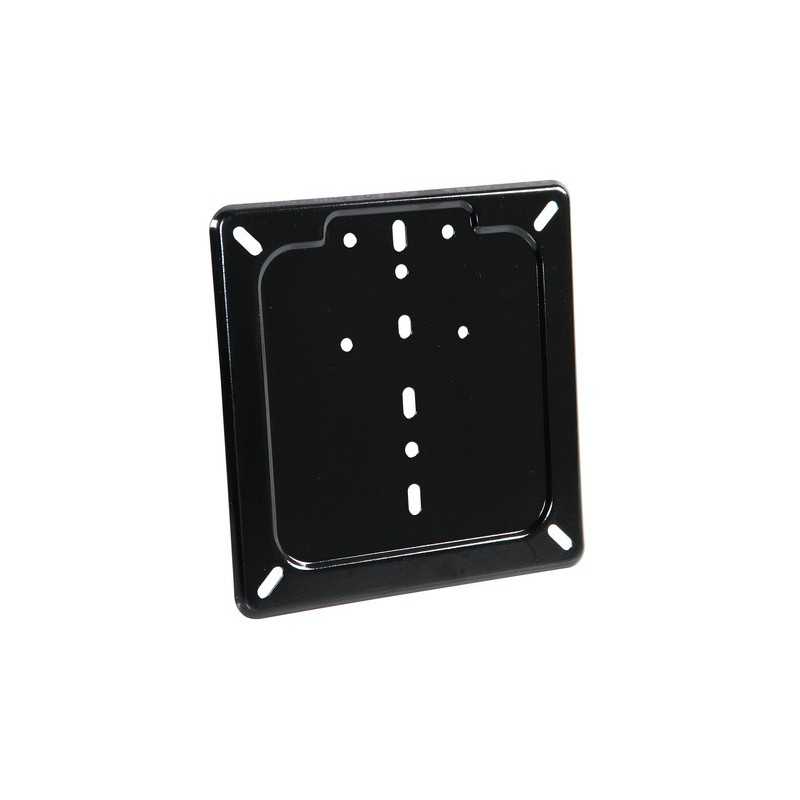 Porta targa in acciaio inox - Nero