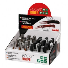 Pocket Knife  coltelli tascabili richiudibili  espositore 24 pz