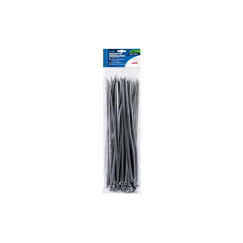Fascette fermacavo 100 pz - 30 cm - Grigio