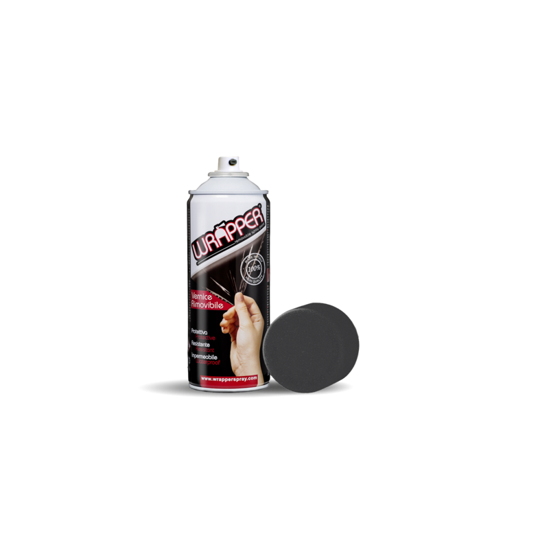 Wrapper pellicola spray rimovibile 400 ml - Nero metallizzato