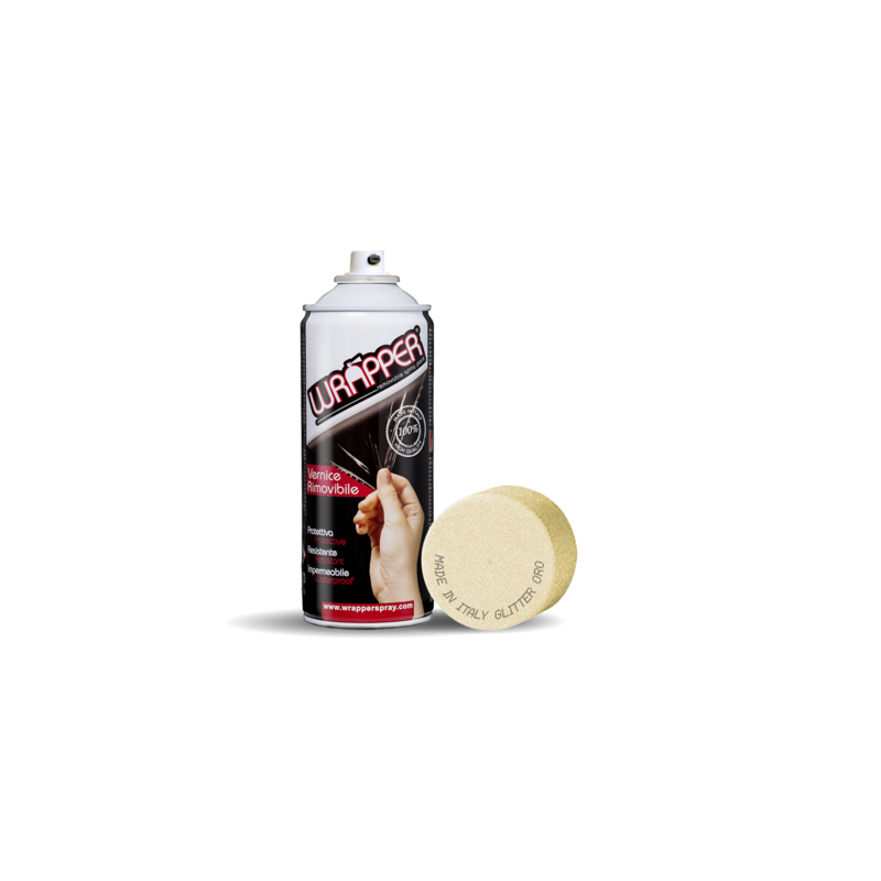 Wrapper pellicola spray rimovibile 400 ml - Glitter oro