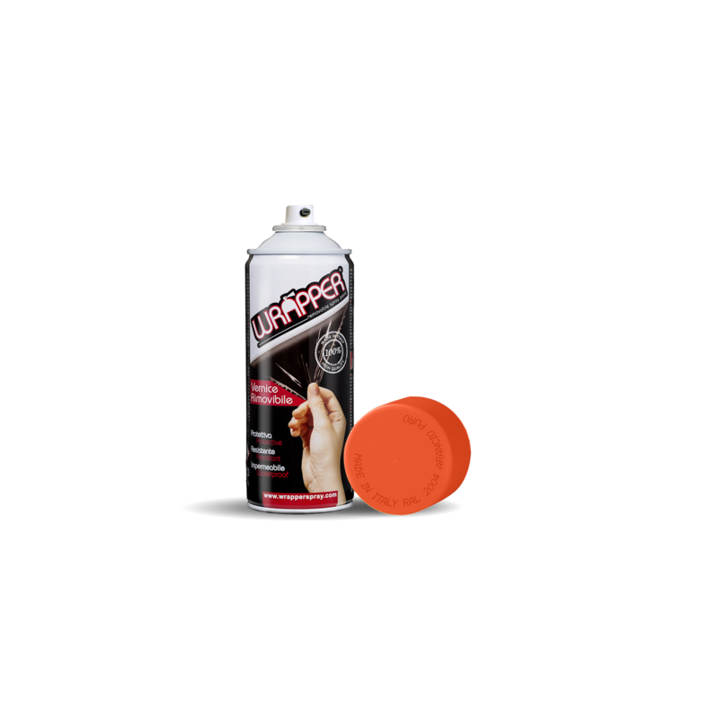 Wrapper pellicola spray rimovibile 400 ml - Arancio puro - Ral 2004