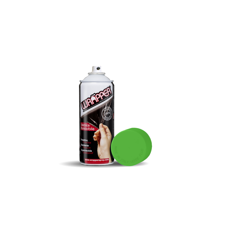 Wrapper  pellicola spray rimovibile  400 ml - Verde fluo
