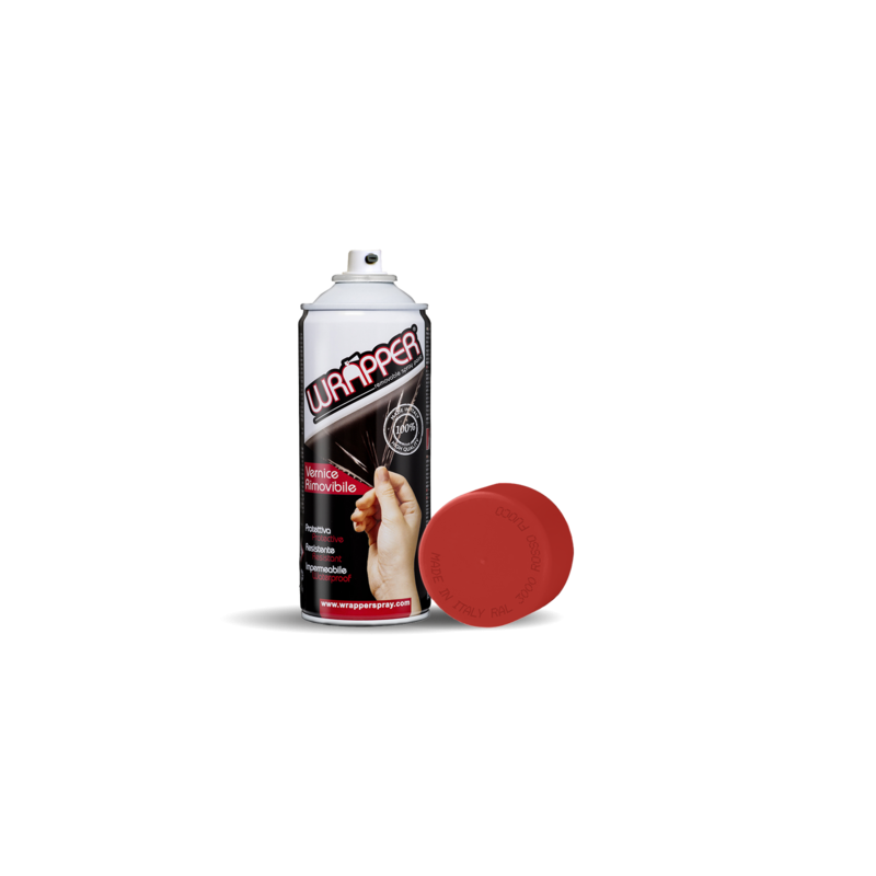 Wrapper  pellicola spray rimovibile  400 ml - Rosso fuoco - Ral 3000