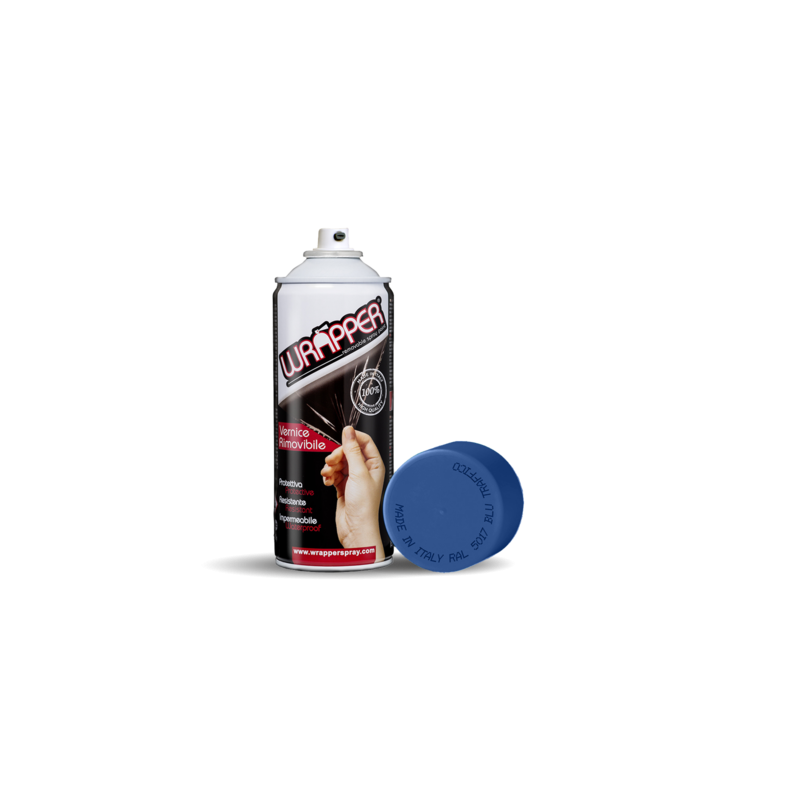 Wrapper pellicola spray rimovibile 400 ml - Blu traffico - Ral 5017