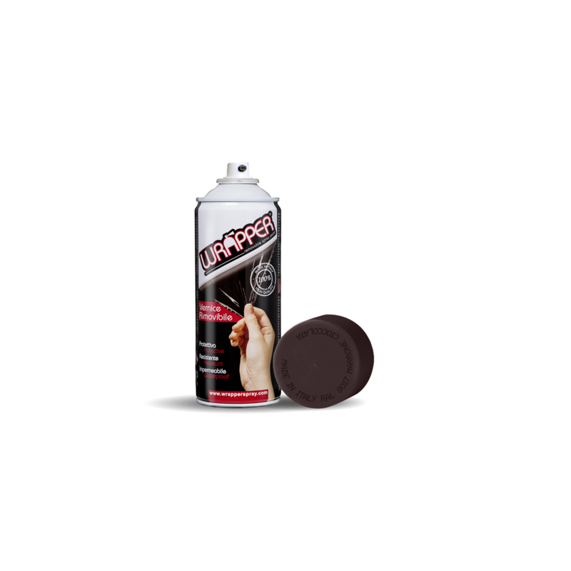 Wrapper  pellicola spray rimovibile  400 ml - Marrone cioccolata - Ral 8017