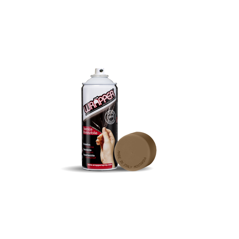 Wrapper pellicola spray rimovibile 400 ml - Mostarda