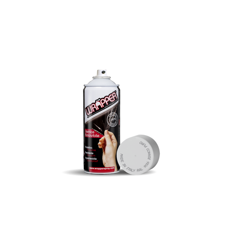 Wrapper  pellicola spray rimovibile  400 ml - Bianco puro - Ral 9016