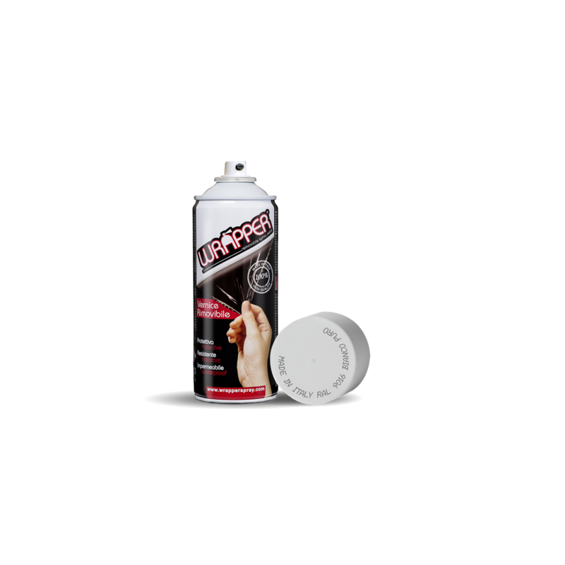 Wrapper pellicola spray rimovibile 400 ml - Bianco puro - Ral 9016